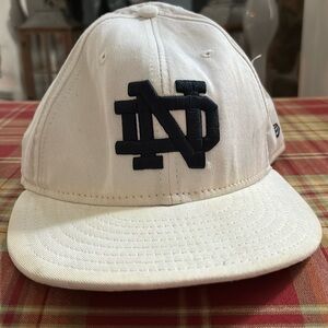 59 Fifty New Era white Notre Dame baseball hat